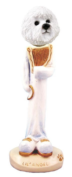 Dog Lover Doogie Collectible Figurine - Bichon Frise Lil' Angel From Conversation Concepts