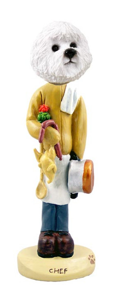 Dog Lover Doogie Collectible Figurine - Bichon Frise Chef From Conversation Concepts
