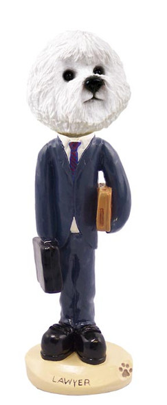 Dog Lover Doogie Collectible Figurine - Bichon Frise Lawyer From Conversation Concepts