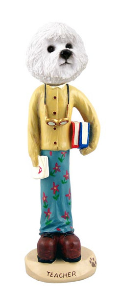 Dog Lover Doogie Collectible Figurine - Bichon Frise Teacher Female From Conversation Concepts