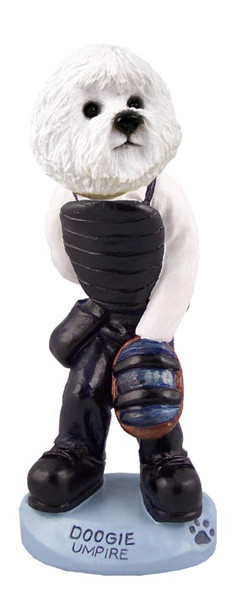 Dog Lover Doogie Collectible Figurine - Bichon Frise Umpire From Conversation Concepts