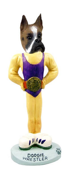 Dog Lover Doogie Collectible Figurine - Boxer Wrestler From Conversation Concepts