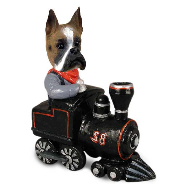Dog Lover Hand-painted Figurine - Boxer Train Doogie Collectible From Conversation Concepts