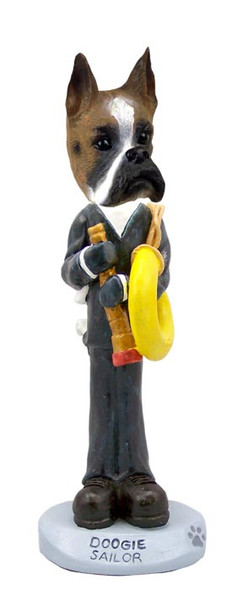 Dog Lover Doogie Collectible Figurine - Boxer Sailor From Conversation Concepts