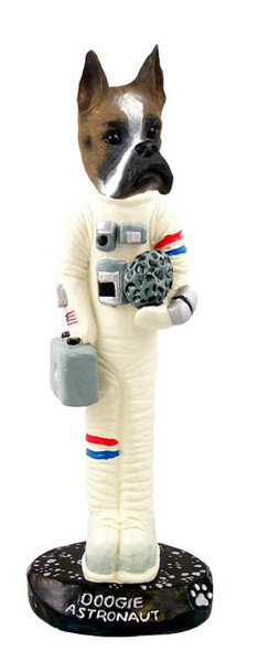 Dog Lover Hand-painted Figurine - Boxer Astronaut Doogie Collectible From Conversation Concepts