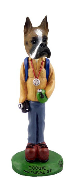 Dog Lover Doogie Collectible Figurine - Boxer Naturalist From Conversation Concepts