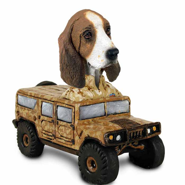 Dog Lover Doogie Collectible Figurine - Basset Hound Hummer From Conversation Concepts