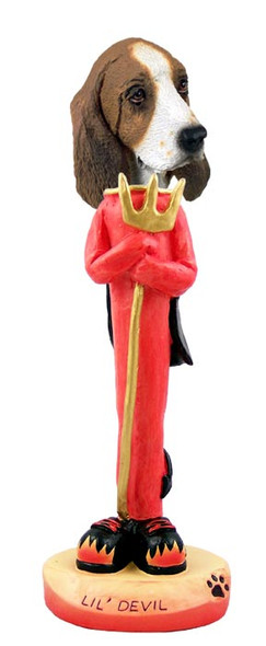 Dog Lover Doogie Collectible Figurine - Basset Hound Lil' Devil From Conversation Concepts