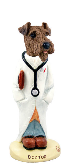 Dog Lover Doogie Collectible Figurine - Airedale Doctor From Conversation Concepts