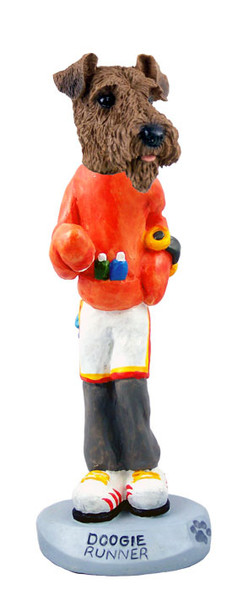 Dog Lover Doogie Collectible Figurine - Airedale Runner From Conversation Concepts