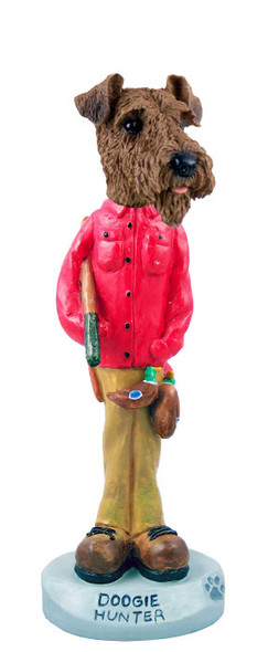 Dog Lover Doogie Collectible Figurine - Airedale Hunter From Conversation Concepts