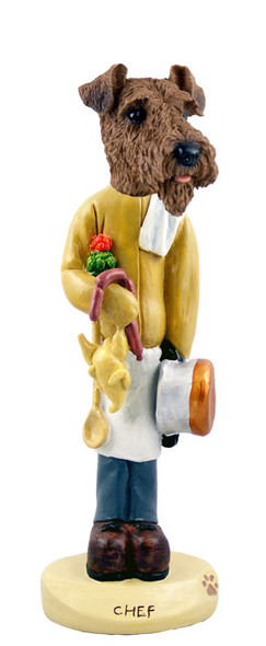 Dog Lover Doogie Collectible Figurine - Airedale Chef From Conversation Concepts
