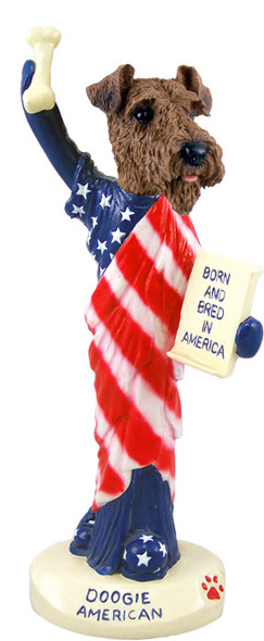 Dog Lover Doogie Collectible Figurine - Airedale American From Conversation Concepts