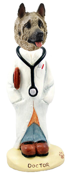 Dog Lover Doogie Collectible Figurine - Akita Fawn Doctor From Conversation Concepts