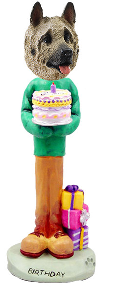 Dog Lover Doogie Collectible Figurine - Akita Fawn Birthday From Conversation Concepts