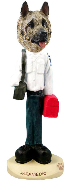 Dog Lover Hand-painted Figurine - Akita Fawn Paramedic Doogie Collectible From Conversation Concepts