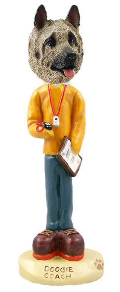 Dog Lover Hand-painted Figurine - Akita Fawn Coach Doogie Collectible From Conversation Concepts