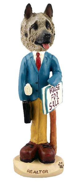 Dog Lover Doogie Collectible Figurine - Akita Fawn Realtor (male) From Conversation Concepts