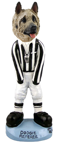 Dog Lover Hand-painted Figurine - Akita Fawn Referee Doogie Collectible From Conversation Concepts