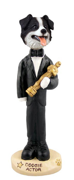 Dog Lover Hand-painted Figurine - Border Collie Actor Doogie Collectible From Conversation Concepts