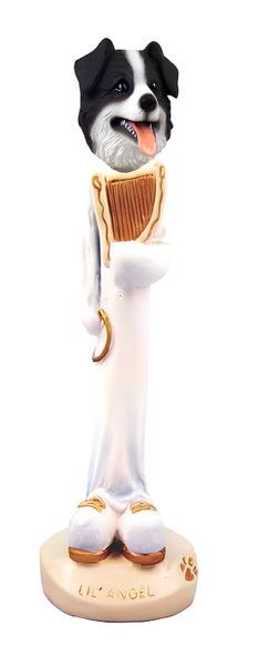 Dog Lover Doogie Collectible Figurine - Border Collie Lil' Angel From Conversation Concepts