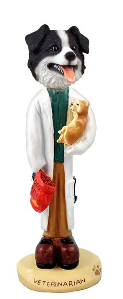 Dog Lover Doogie Collectible Figurine - Border Collie Veterinarian From Conversation Concepts