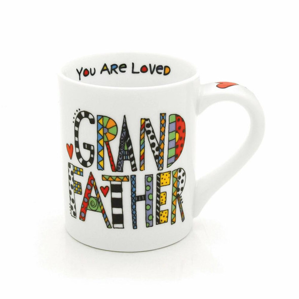 Cuppa Doodle Grandfather Stonweare Coffee Mug (We Think You Are Great) 16 Oz by Our Name Is Mud from Enesco
