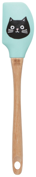 Cats Meow Silicone Spatula With Wooden Handle by Danica Jubilee from Now Designs