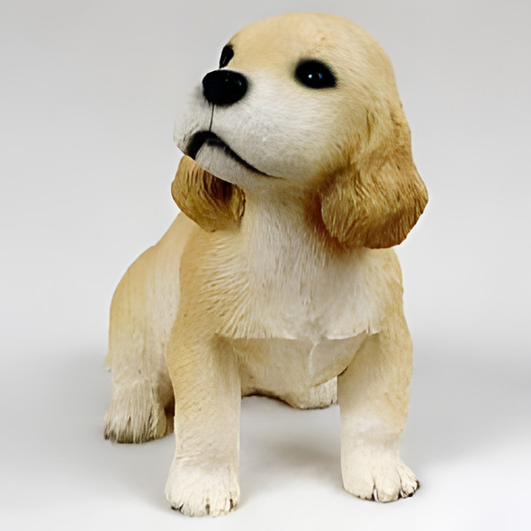 Dog Lover Hand-painted Figurine - Cocker Spaniel Blonde Puppy From Conversation Concepts