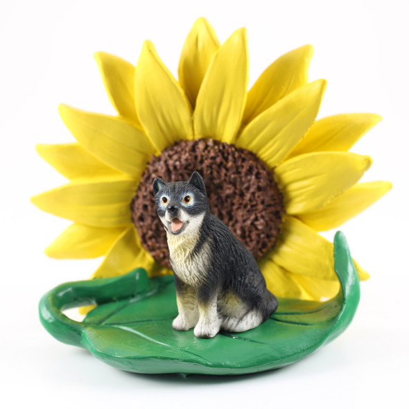 Dog Lover Decorative Hand Painted Sunflower Figurine - Alaskan Malamute From Conversation Concepts