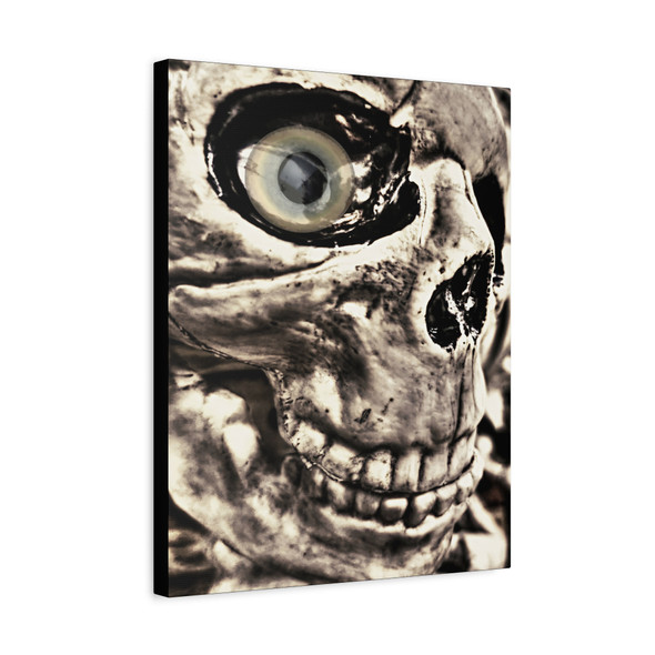 Skeletal Monochrome, Medical Specimen Portraiture - Unframed Canvas Wall Art Decor 16″ x 20″ (Vertical)/1.25"