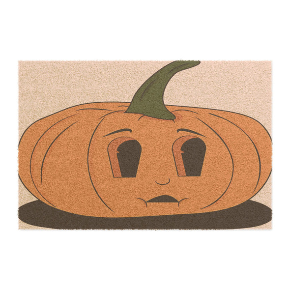 Halloween Anti-Slip Coir Doormat 24" x 16" - Melancholy Jack