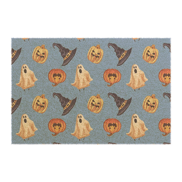 Halloween Anti-Slip Coir Doormat 24" x 16" - Spooky Sprites Pattern