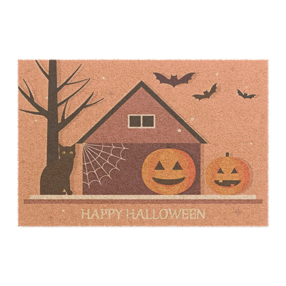 Happy Halloween Anti-Slip Coir Doormat 24" x 16" - Midnight Manor Happy Halloween Anti-Slip Coir Doormat 24" x 16" - Midnight Manor