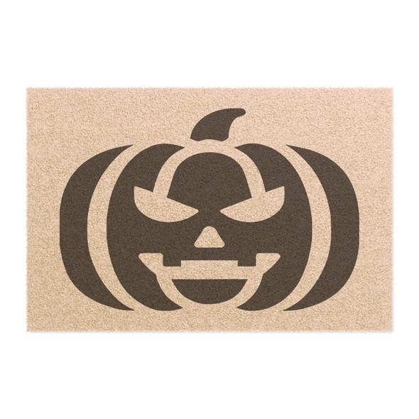 Halloween Anti-Slip Coir Doormat 24" x 16" - Jack-o Lantern