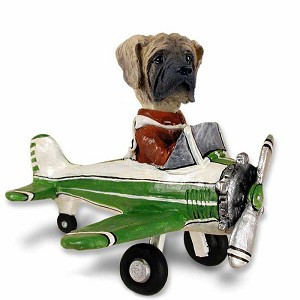 Mastiff Airplane Doogie Collectible Dog Figurine
