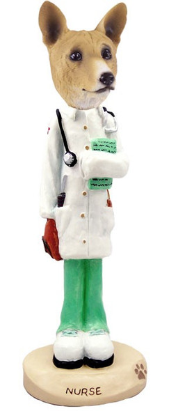 Basenji Nurse Doogie Collectible Dog Figurine