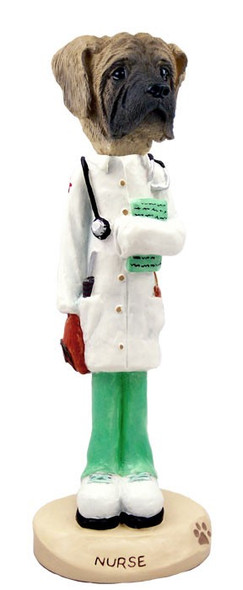 Mastiff Nurse Doogie Collectible Dog Figurine