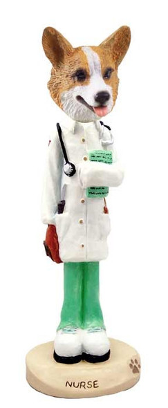 Pembroke Welsh Corgi Nurse Doogie Collectible Dog Figurine