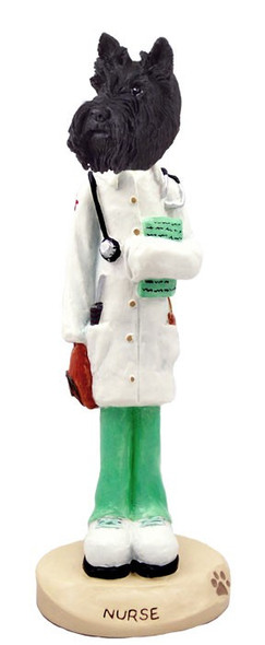 Scottish Terrier Nurse Doogie Collectible Dog Figurine