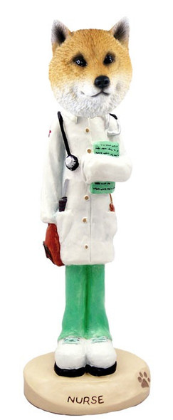 Shiba Inu Nurse Doogie Collectible Dog Figurine