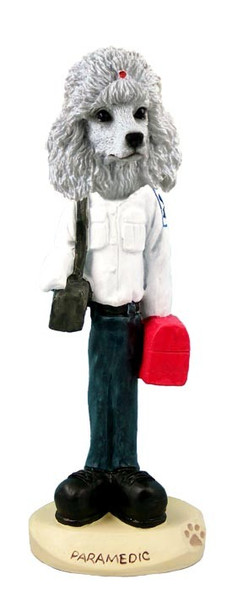 White Poodle Paramedic Doogie Collectible Dog Figurine