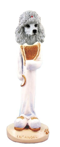 White Poodle Lil Angel Doogie Collectible Dog Figurine