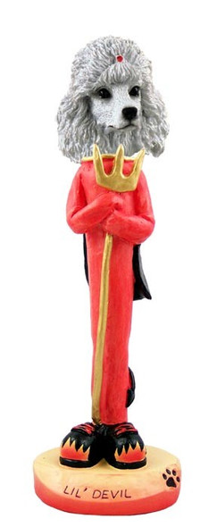 White Poodle Lil Devil Doogie Collectible Dog Figurine