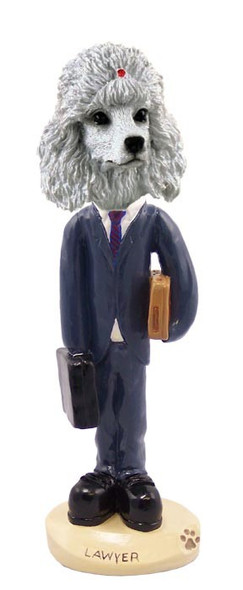 White Poodle Lawyer Doogie Collectible Dog Figurine