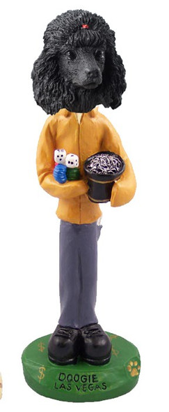 Black Poodle Las Vegas Doogie Collectible Dog Figurine