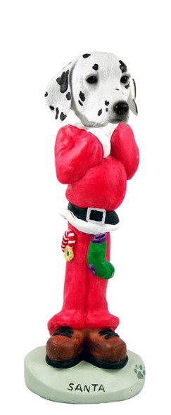 Dalmatian Santa Doogie Collectible Dog Figurine