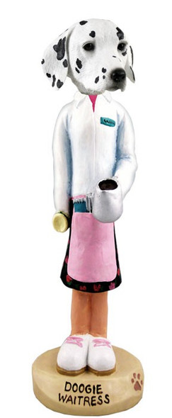 Dalmatian Waitress Doogie Collectible Dog Figurine