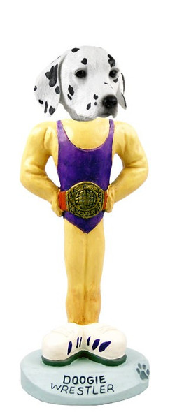 Dalmatian Wrestler Doogie Collectible Dog Figurine
