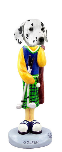 Dalmatian Golf Doogie Collectible Dog Figurine